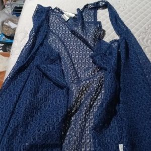 Blue cardigan